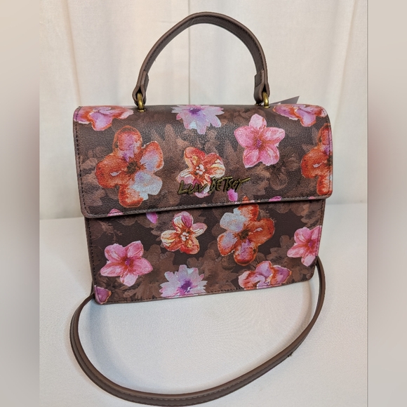 Betsey Johnson Handbags - Betsey Johnson Crossbody Handbag  Brown Floral NWT